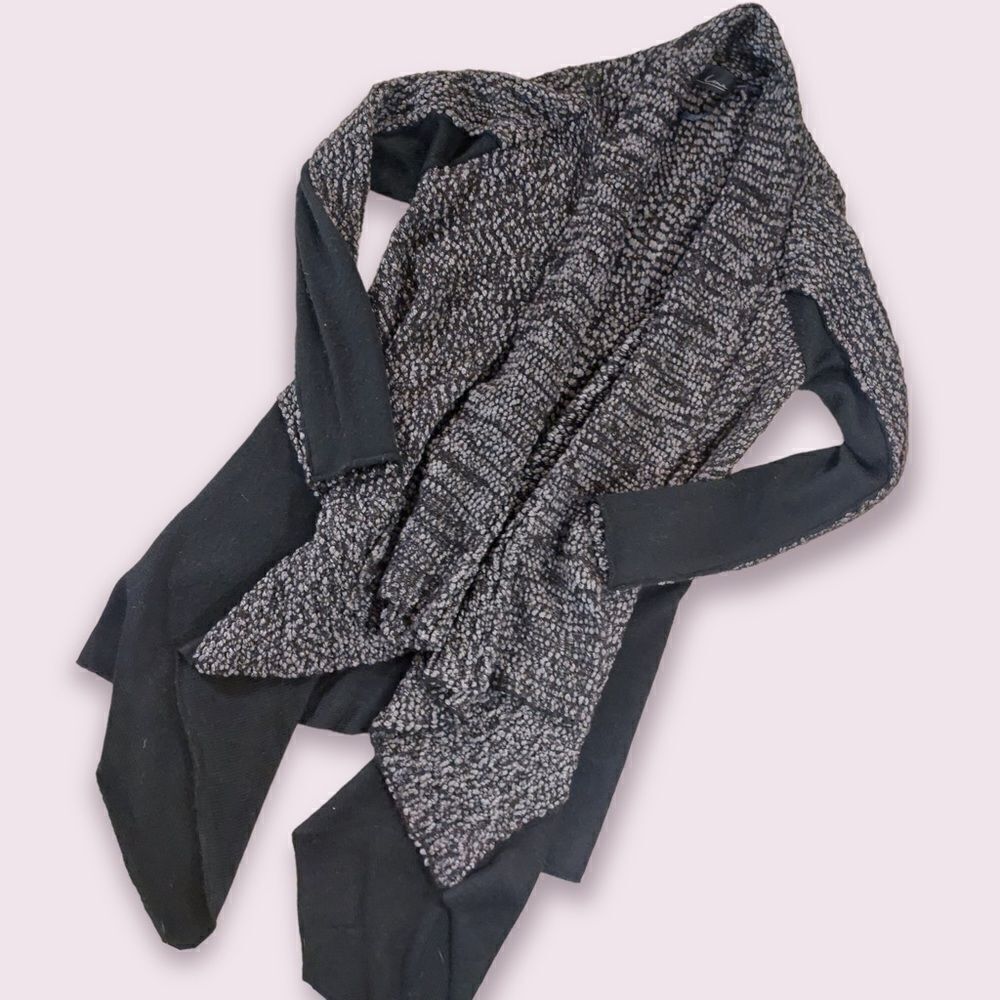 Linewool Cotton Blend Flowy Knitcardigan